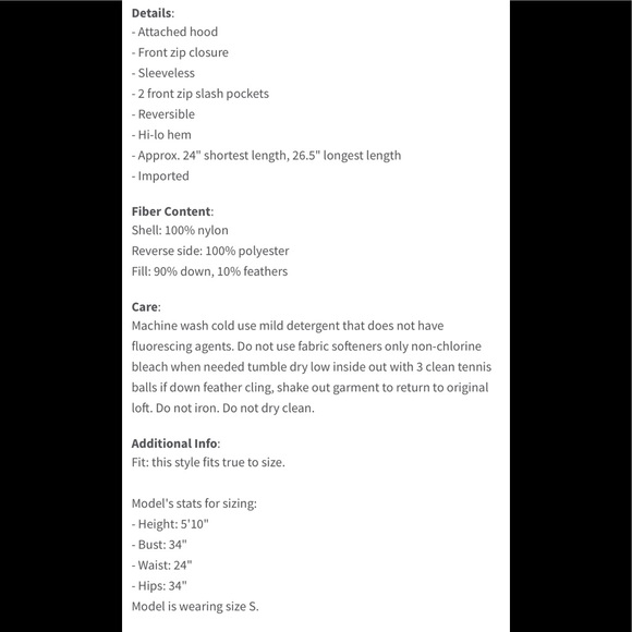 Gerry Packable Reversible Down Vest Black Grey XXL - Picture 16 of 16